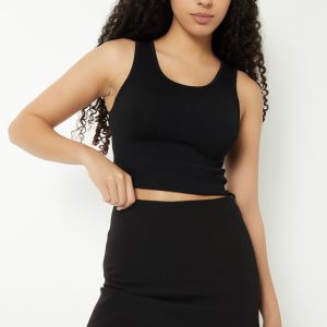 Women Ribbed Sports Tank Top