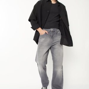 Men Washed Straight Fit JeansMen Fashion Denim