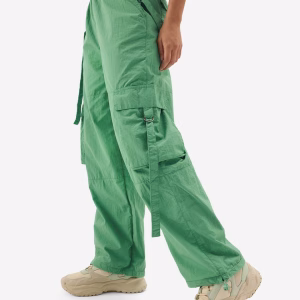 Parachute Pants: Kelly Green Women Cargo Pants