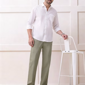 Chinos: Tea Green Chino Pants